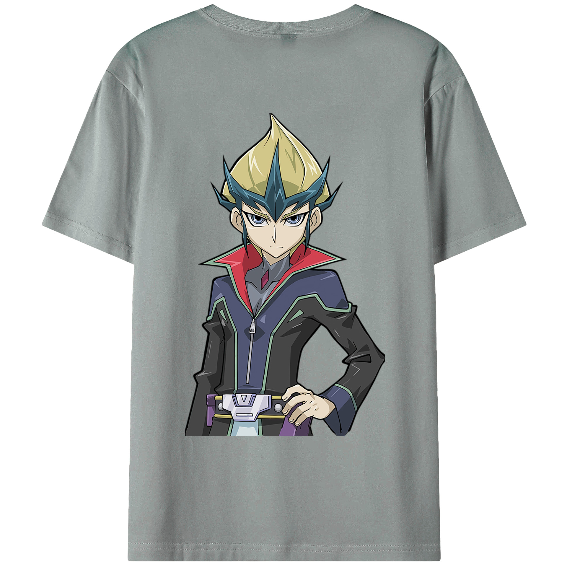 （画像用） 遊☆戯☆王 Yu-Gi-Oh! 綿100％ メンズ半袖Tシャツ（バックプリント） 通気性